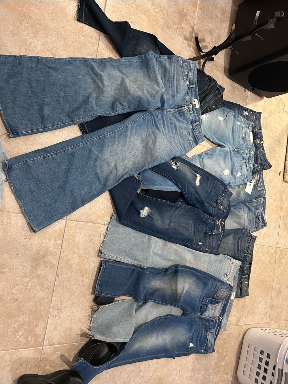 7 For All Mankind Women's Bootcut Jeans in Various Blue Washes